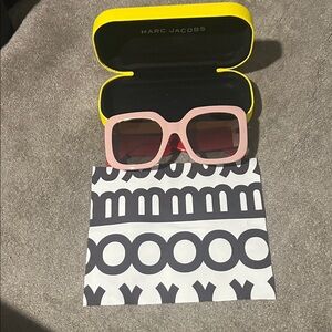 Marc Jacobs Blush Square Sunglasses